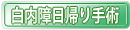 白内障日帰り手術